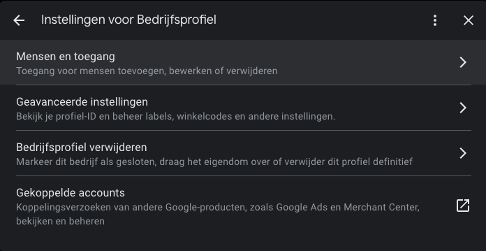 Iemand toevoegen aan Google mijn bedrijf 3